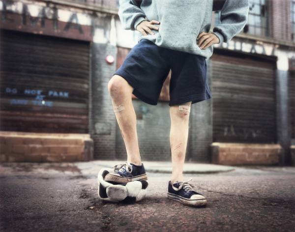 Photograph Chris Frazer Smith Street Soccer on One Eyeland
